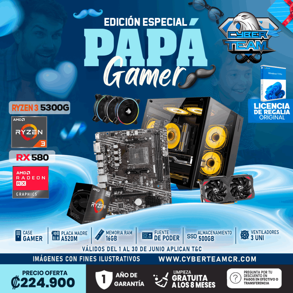 EDICION ESPECIAL RYZEN 3 5300G – RX 580