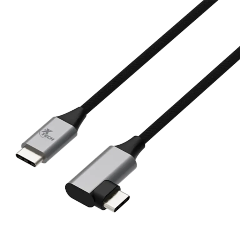 Cable USB-C 2.0 macho a macho con conector en forma de L