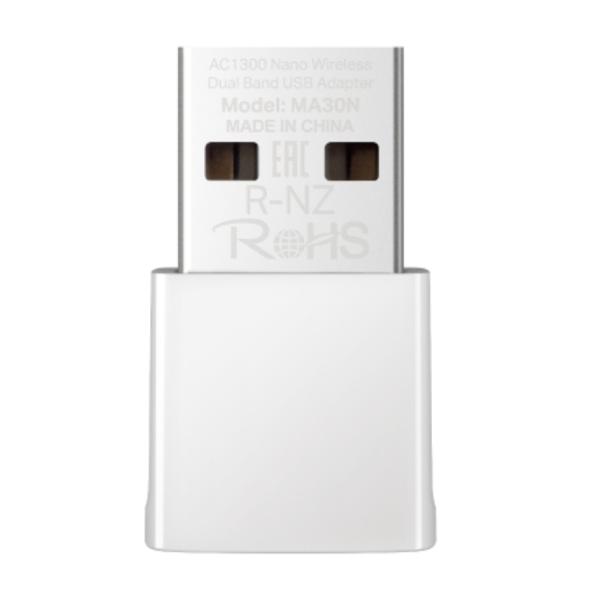 ADAPTADOR DE RED MERCUSYS MA30N(US) DUAL BAND USB 2.0 300 MBPS / 2.4 GHZ