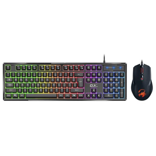 TECLADO Y MOUSE GAMING RGB GENIUS SCORPION KM-GX6 ALAMBRICO ESPAÑOL 31330010401