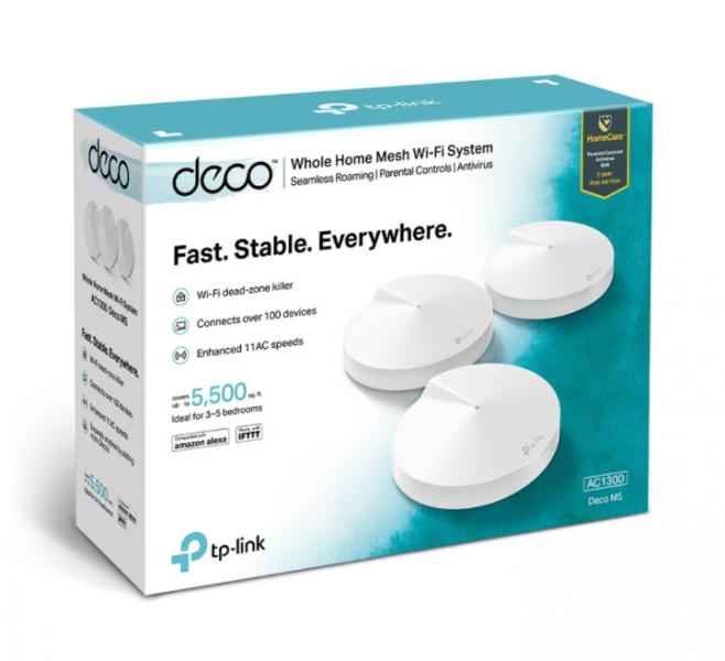 SISTEMA WIFI TP LINK DECO M5 (3PACK) AC1300 SISTEMA WIFI TP LINK DECO M5 (3PACK) AC1300