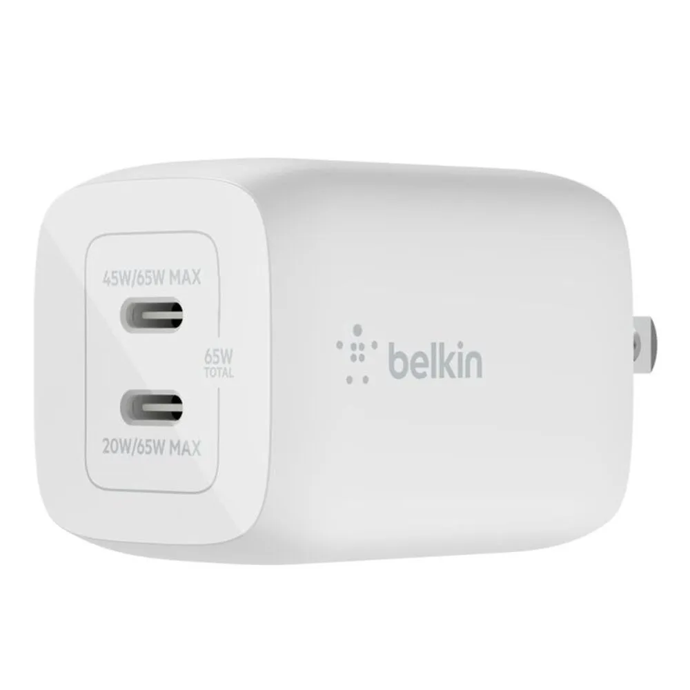 Cargador de pared doble USB-C de 65 W