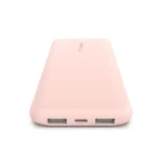 Belkin - Cargador portátil - 10000 mAh - 18 vatios - 3 conectores de salida (24 pin USB-C, 2 x USB) - oro rosa - Image 4