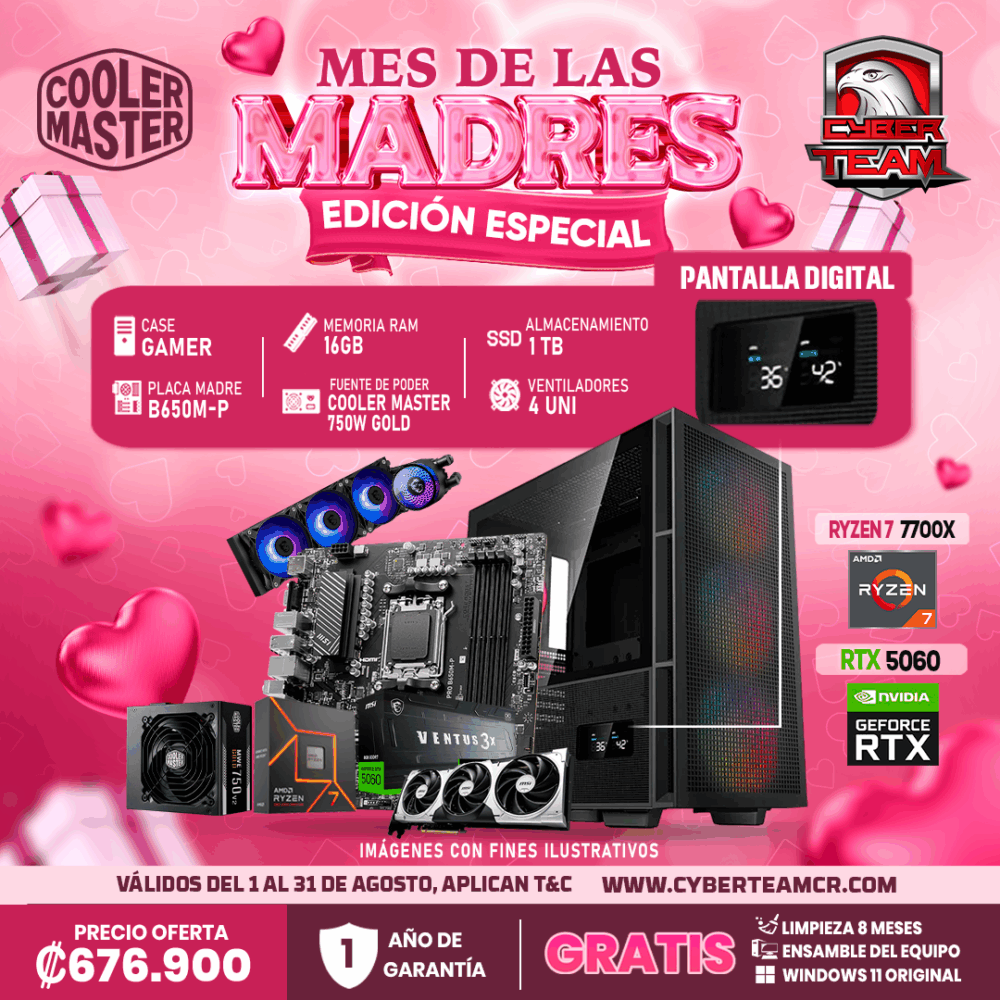 EDICION ESPECIAL PC GAMING RYZEN 7 7700X RTX 5060