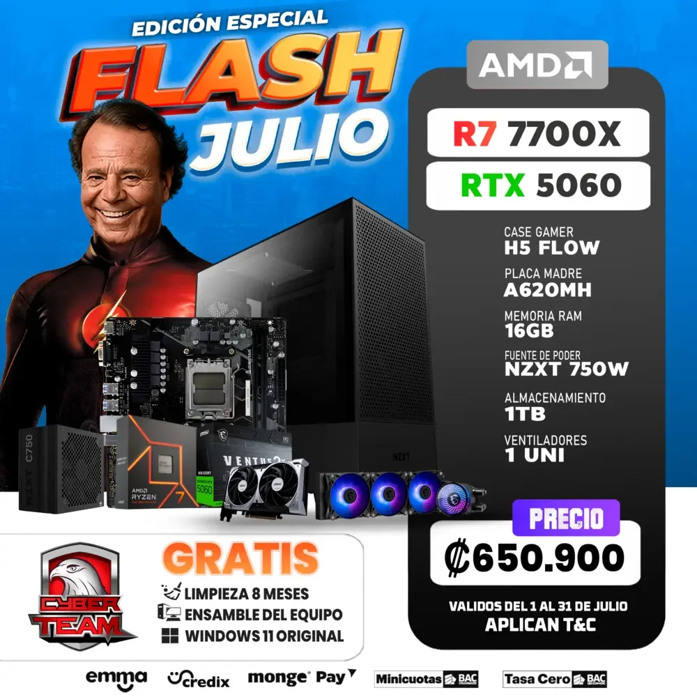 PC GAMING RYZEN 7 7700X RTX 5060TI