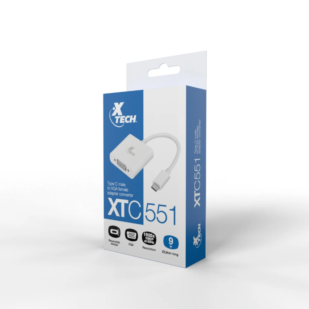 conector USB Tipo-C macho a VGA hembra
