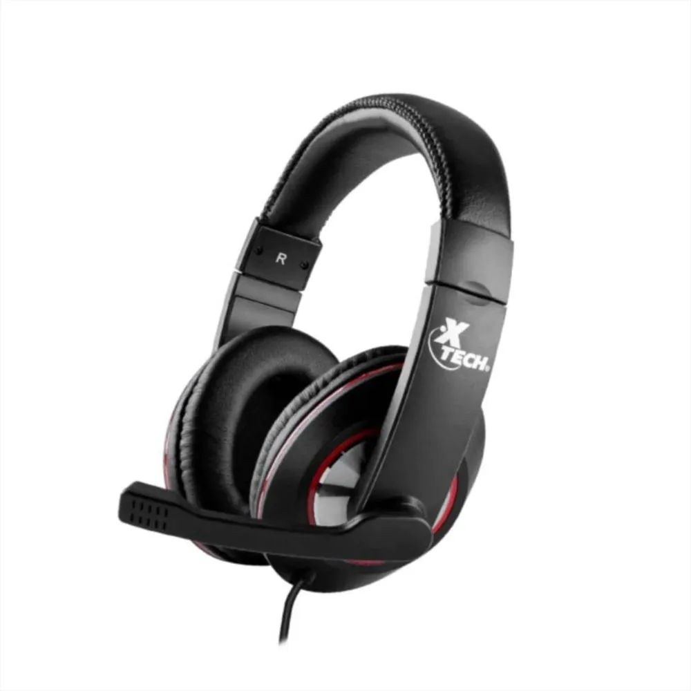 Xtech – Headset – Wired – XTH-531 – Kalamos – Gaming – Color: Black w Red accents