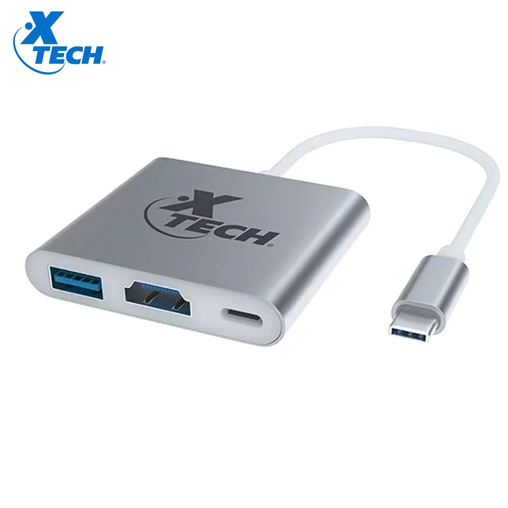 Adaptador multipuerto USB Tipo C 3 en 1