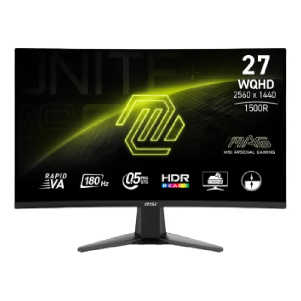 MONITOR MSI CURVO 27″ MAG 27CQ6F WQHD 2560X1440 RAPID VA 180HZ