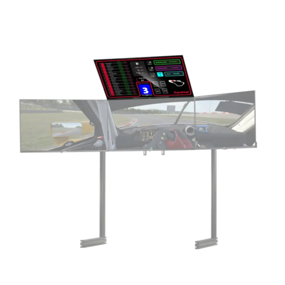 ELITE FREESTANDING OVERHEAD / QUAD MONITOR STAND ADD-ON BLACK EDITION