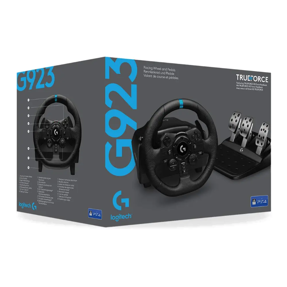 LOGITECH G923 TRUEFORCE VOLANTE Y PEDAL DE CARRERA PARA PLAYSTATION/PC 941-000147
