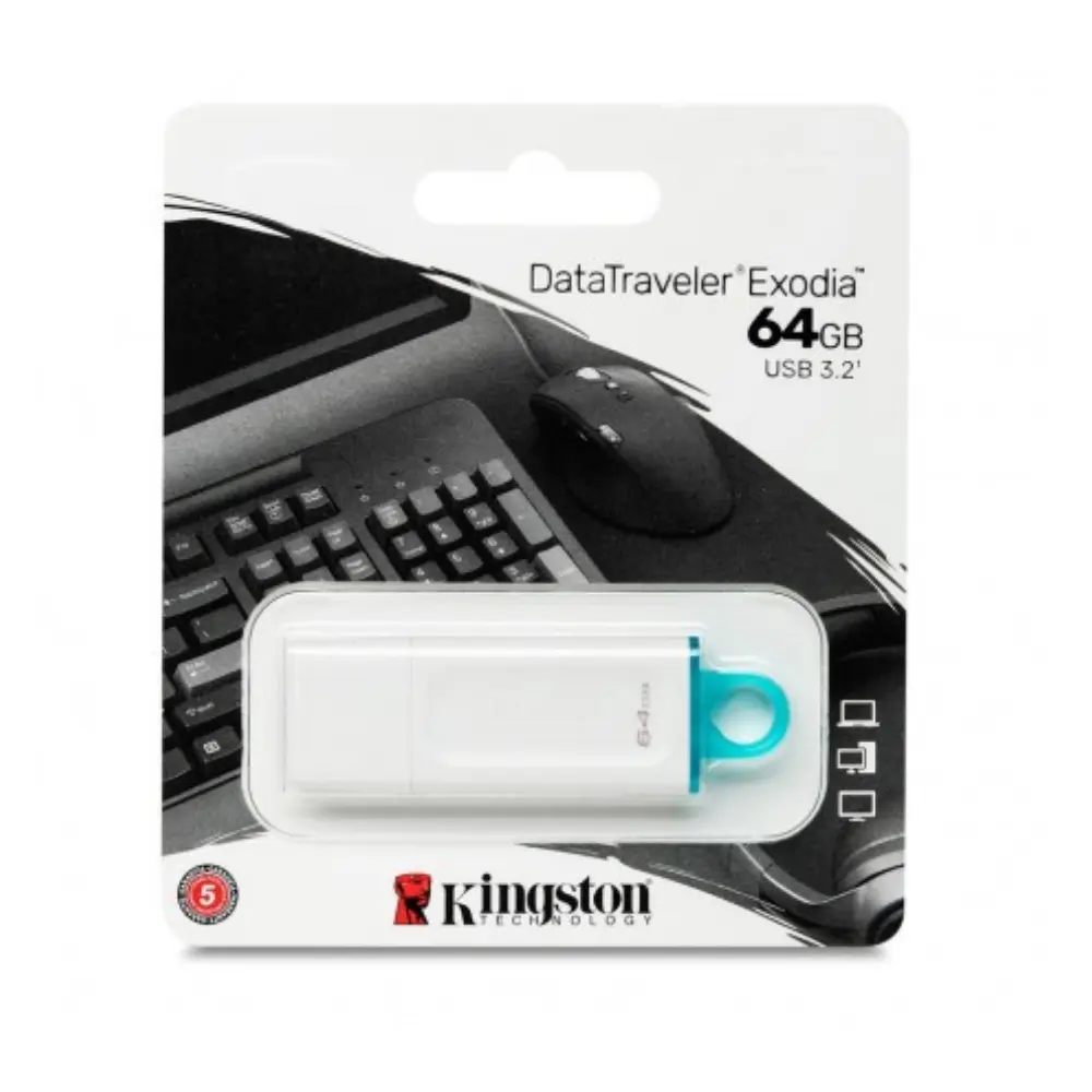 MEMORIA USB 64GB EXODIA WHITE