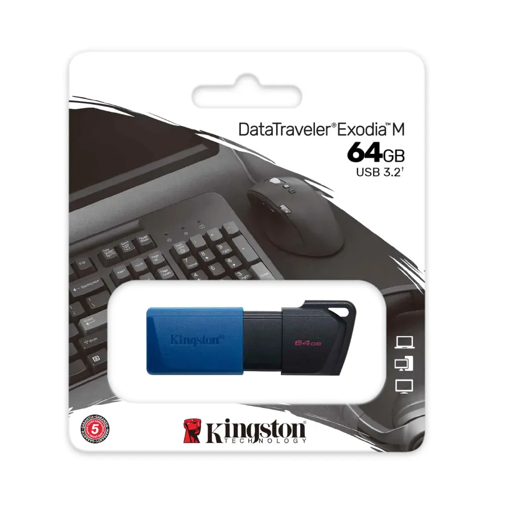 KINGSTON USB DATA TRAVELER EXODIA M USB 3.2 64GB BLACK