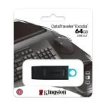 MEMORIA USB 64GB 3.2 KINGSTON GEN 1 EXODIA BLACK/TEAL DTX/64GB