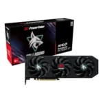 TARJETA DE VIDEO POWERCOLOR HELLHOUND AMD RADEON RX 9060 XT 8GB GDDR6 2740MHZ RX9060XT 8G-L/OC NEGRO - Image 2