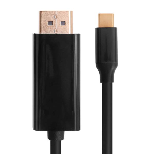 CABLE USB-C A DISPLAY PORT  UNNO TEKNO CB4059BK 4K 10GBPS 1.5M
