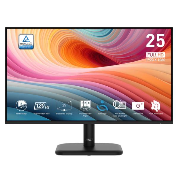MONITOR GAMING MSI PRO MP251L E2 24.5″ PLANO 1920 X1080 120 HZ ANTI-GLARE HDMI Y VGA 9S6-3PD2CM-021