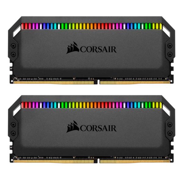 MEMORIA RAM PC 16GB (2 X 8GB) CORSAIR DOMINATOR PLATINUM RGB DDR4 3200MHZ C16 CMT16GX4M2C3200C16
