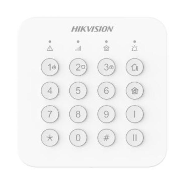 TECLADO PARA ALARMA INALAMBRICO HIKVISION DS-PK201B-WB(O-STD) 433.1-433.7 MHZ CORRIENTE MAXIMA 190 MA ALCANCE DE HASTA 1000M 302402336