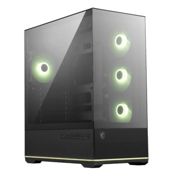 CASE RGB MSI  MAG PANO 110R PZ  TORRE MEDIA  VIDRIO FRONTAL Y LATERAL  3 ABANICOS LATERALES Y 1 ABANICO TRASERO  306-7G28R21-JA4