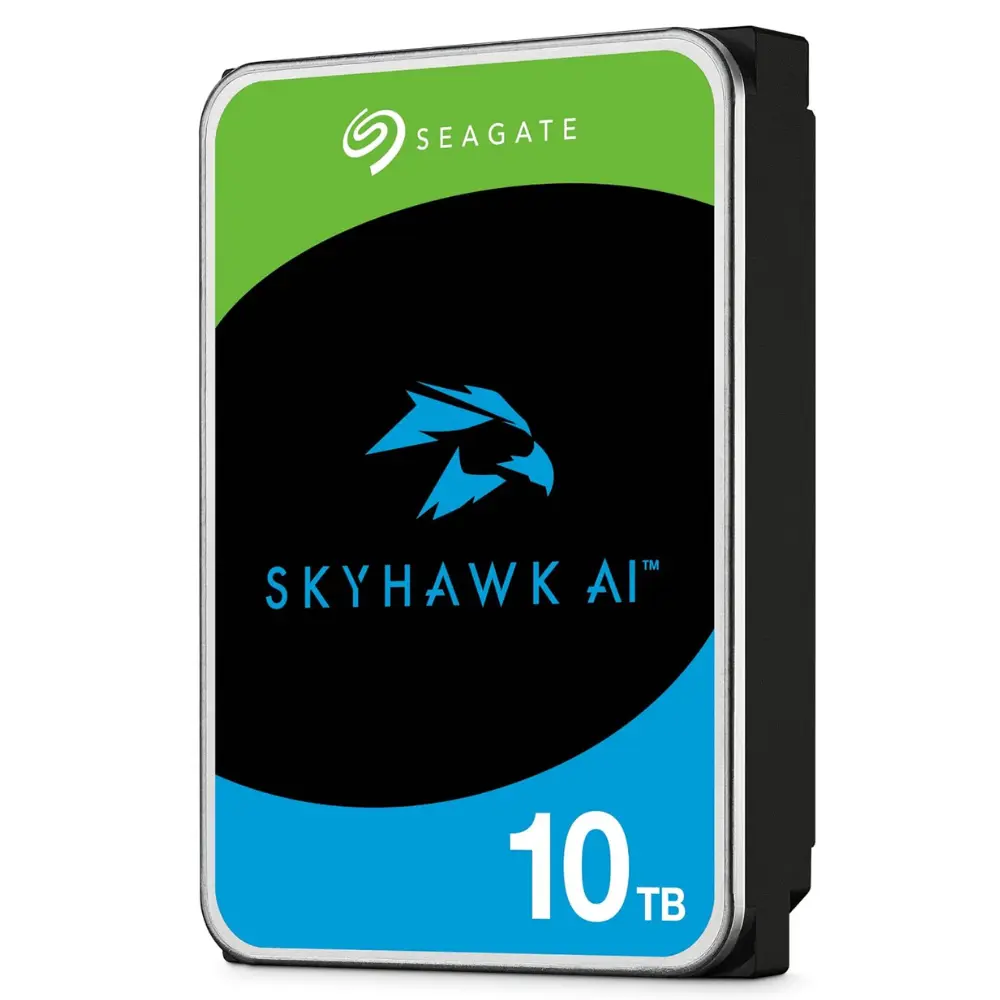 Seagate SkyHawk AI ST10000VE001 – Disco duro – 10 TB – interno – 3.5″ – SATA 6Gb/s – 7200 rpm – búfer: 256 MB