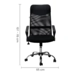 Manager Chair w/Arm Rest (Torin) - Black - Image 2
