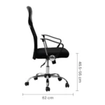 Manager Chair w/Arm Rest (Torin) - Black - Image 3