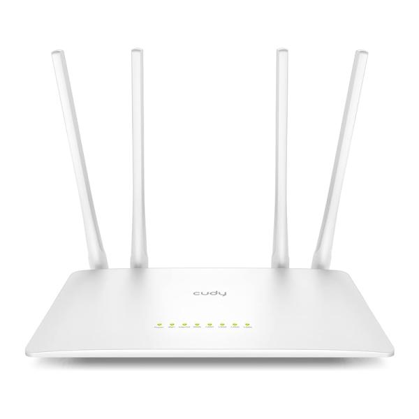 ROUTER INALAMBRICO  CUDY WR1200 2.0  DOBLE BANDA WI-FI (5GHZ)  AC1200