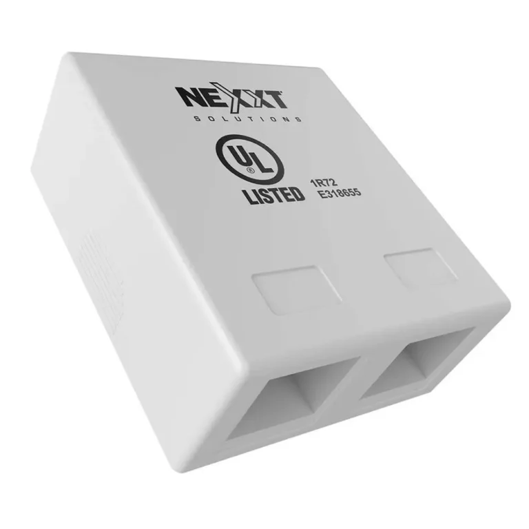 Caja superficie 2 puertos RJ45
