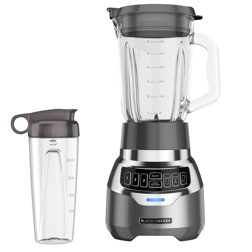 Black + Decker licuadora digital 900w silenciosa inox + vaso personal BL1300DG-PLA
