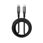 Klip Xtreme – USB cable – 24 pin USB-C – 3 m – Black – 60W Braided Fast charging