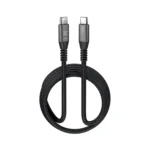 Klip Xtreme – USB cable – 24 pin USB-C – 1.8 m – Black – 240W 40Gbps Braided Fast Charg