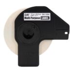 ROLLO DE ETIQUETA BROTHER MULTIPROPOSITO DK1204 17MM X 54MM / 400 ETIQUETAS COMPATIBLE CON IMPRESORAS QL PAPEL BLANCO CON TEXTO NEGRO