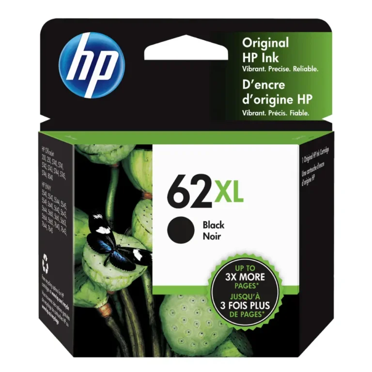 Cartucho de Tinta HP 62XL Negra