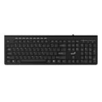TECLADO GENIUS SLIMSTAR 230II MEMBRANA ALÁMBRICO USB ESPAÑOL 31310048401 NEGRO