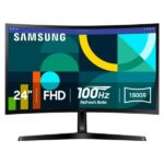 MONITOR SAMSUNG ESSENTIAL S3 24″ CURVO 1920 X 1080 100HZ FHD HDMI Y D-SUB LS24D366GANXZA NEGRO