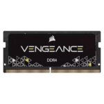 MEMORIA RAM LAPTOP CORSAIR VENGEANCE SODIMM 16GB (1X16GB) DDR4 3200 MHZ CL22 1.20V CMSX16GX4M1A3200C22 NEGRO