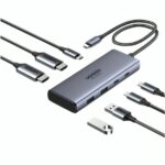 HUB UGREEN CM498 7 EN 1 USB-C HDMI DUAL 4K60 PD100W 45379
