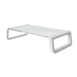 Trust monta soporte para monitor de cristal templado blanco – 25351