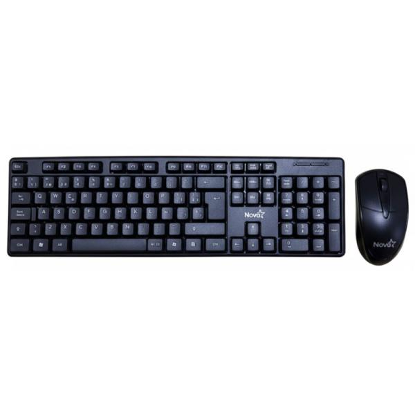 TECLADO Y MOUSE NOVA KB3782U0001C ALÁMBRICO USB | CyberTeam