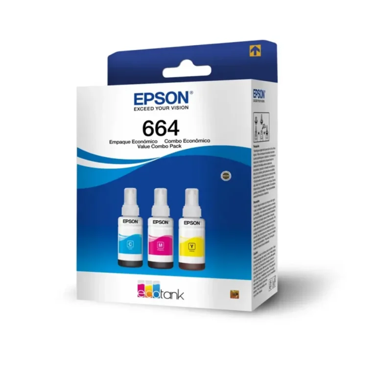 Botella de tinta T664 pack de 3 colores