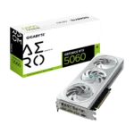 TARJETA DE VIDEO GIGABYTE RTX 5060 AERO OC 8G GDDR7 2595 MHZ GV-N5060AERO OC-8GD BLANCO - Image 2