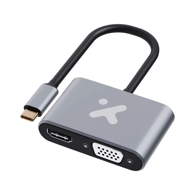 Adaptador usb-c a hdmi y vga