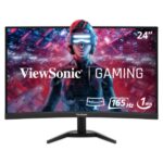 MONITOR 24″ VIEWSONIC VX2468-PC-MHD FULL HD CURVED 1920X1080 165HZ 2MS HDMI DISPLAY PORT ) FreeSync