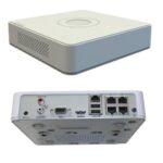 GRABADORA NVR HIKVISION DS-7104NI-Q1/4P 4 CANALES IP HASTA 6 MP / FULL HD 1 SATA HASTA 6 TB H.265+ POE BLANCO