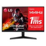 MONITOR 24” LG 24GN60R-B FHD 1920 x 1080 144 Hz DP HDMI PLANO SLIM 195174040942