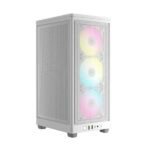 CASE RGB CORSAIR 2000D AIRFLOW MINI TOWER VENTILADORES 3 DE 120MM CON REJILLAS DE ACERO CC-9011247-WW BLANCO