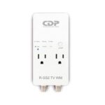 PROTECTOR DE VOLTAJE CDP R-SS2TV-WM 1800W 2 TOMAS SUPRESIÓN DE SOBRECORRIENTE Y SOBRE VOLTAJE RETARDO DE ENERGÍA SELECCIONABLE BLANCO