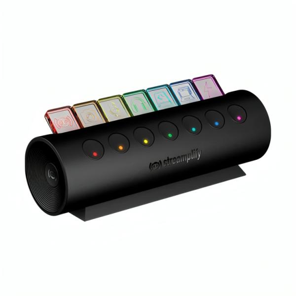 TECLADO STREAMING + HUB STREAMPLIFY 7 PUERTOS USB,TECLADO,MOUSE,WEBCAM,DISPOSITIVO DE CARGA 7-RGB-US-F-BK SPUH-HC71257.11 TECLADO STREAMING + HUB STREAMPLIFY 7 PUERTOS USB,TECLADO,MOUSE,WEBCAM,DISPOSITIVO DE CARGA 7-RGB-US-F-BK SPUH-HC71257.11
