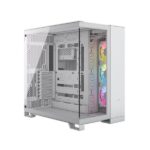 CASE GAMING RGB CORSAIR ATX iCUE LINK 6500X MID TOWER VENTILADORES 3 DE 120M CON VIDRIO LATERAL CC-9011270-WW BLANCO